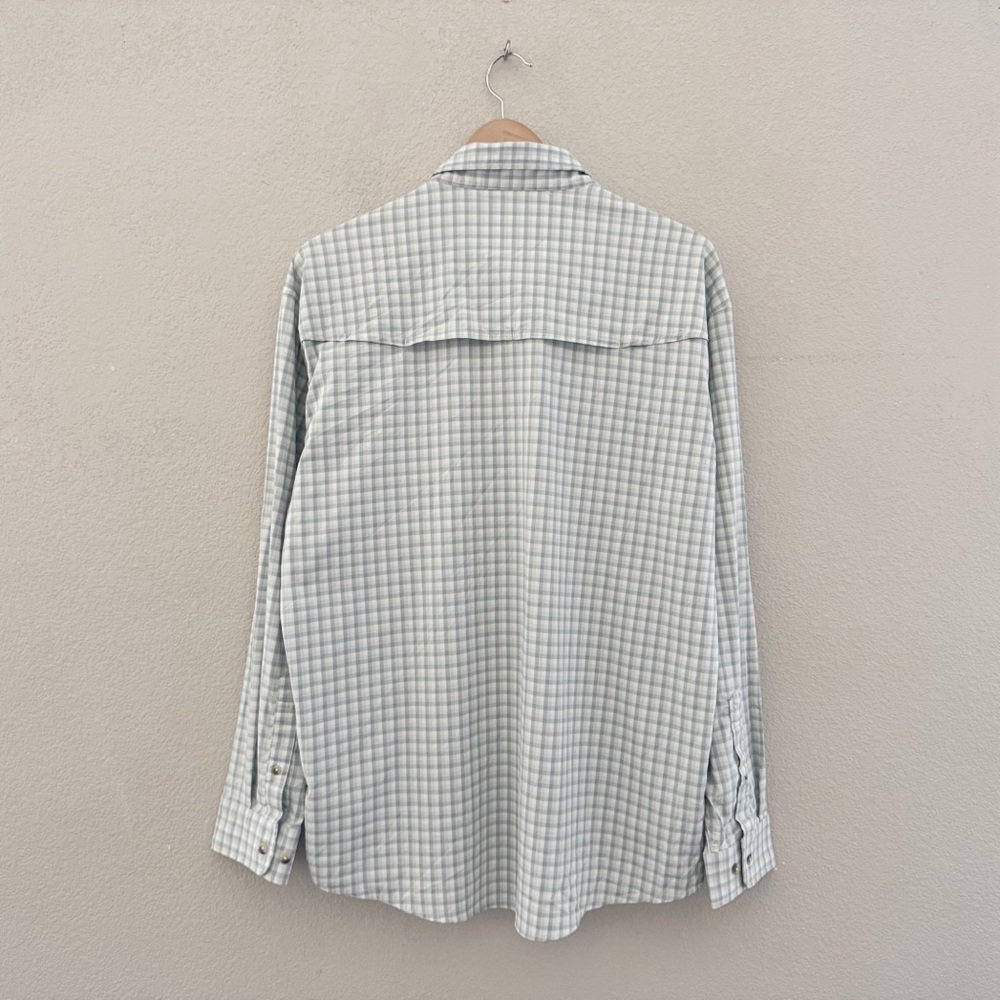 Poncho Original Shirt Mens Large Plaid Outdoor Fishing Utility Casual Technical - Picture 5 of 13